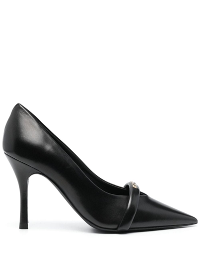 Furla Pointed-toe 95mm Leather Pumps In Black