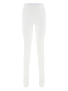 Ferragamo High-rise Midweight Denim Straight-leg Pants In Optic White