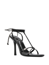 Alexander Wang Woman Sandals Black Size 8 Leather In Black