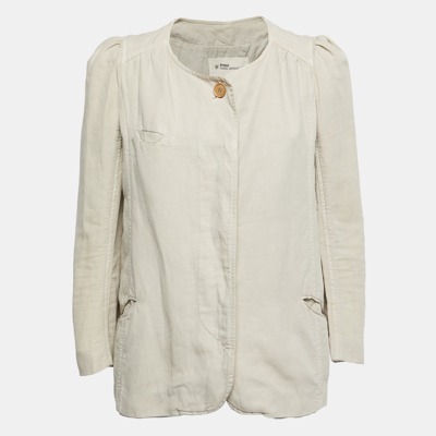 Pre-owned Isabel Marant Étoile Beige Cotton Button Front Jacket M