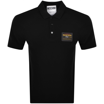 Moschino Short Sleeved Polo T Shirt Black