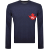 Dsquared2 Logo Knit Jumper Navy