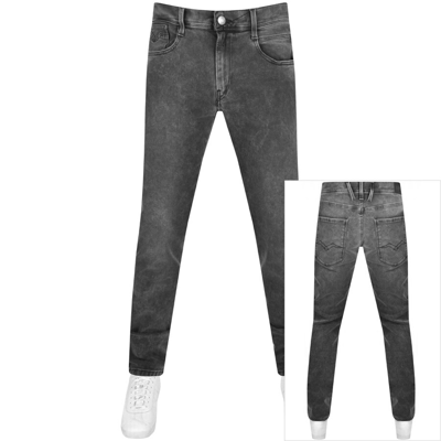 Replay Anbass Slim Fit Mid Wash Jeans Grey