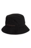 Acne Studios Brimmo Logo-embroidered Cotton-twill Bucket Hat In Black