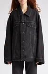 Acne Studios Robert Vintage Denim Jacket In Black