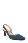 Naturalizer Dalary Slingback Pumps In Oceanic Blue Suede