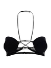 Nensi Dojaka Hilma Strappy Halter Neck Bra In Black