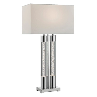 Finesse Decor Acrylic Table Lamp In Grey