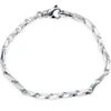 Pompeii3 Men's Link 14k Gold (22gram) Or Platinum (35gram) 4mm Bracelet 8" In Multi