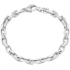 Pompeii3 Men's Link 14k Gold (37gram) Or Platinum (59gram) 6.5mm Bracelet 8.25" In Silver