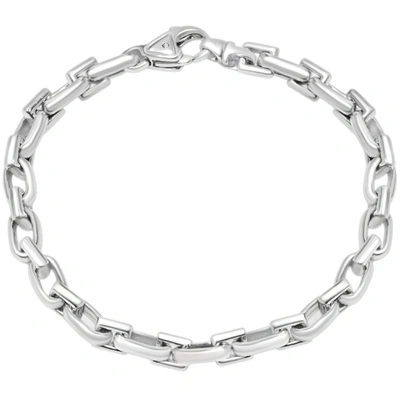 Pompeii3 Men's Link 14k Gold (37gram) Or Platinum (59gram) 6.5mm Bracelet 8.25" In Silver