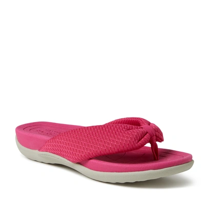 Dearfoams Dear Foams Women's Low Foam Thong Sandal In Pink