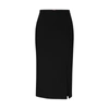 Hugo Boss High-waisted Pencil Skirt With Front Slit In Black