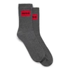 Hugo Boss Two-pack Of Short-length Socks With Logo Detail In Grey