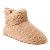 DEARFOAMS WOMENS CHELSEA SHAGGY PILE BOOTIE SLIPPERS