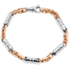 Pompeii3 Men's Figaro Link 14k Gold (36gram) Or Platinum (59gram) 6.5mm Bracelet 8" In Silver