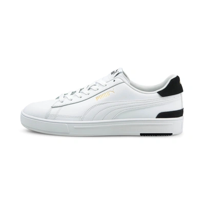 Puma Serve Pro Men's Sneakers In White- White- Team Gold- Black