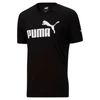 Puma Logo Printed Short Sleeve Tee Black In Black