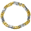 Pompeii3 Men's Figaro Link 14k Gold (35gram) Or Platinum (57gram) 7.5mm Bracelet 8.5" In Silver