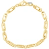 Pompeii3 Men's Link 14k Gold (23gram) Or Platinum (38gram) 4-5.5mm Bracelet 8.5" In Multi