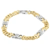 Pompeii3 Men's Figaro 14k Gold (62gram) Or Platinum (99gram) 9mm Link Bracelet 8.75" In Multi