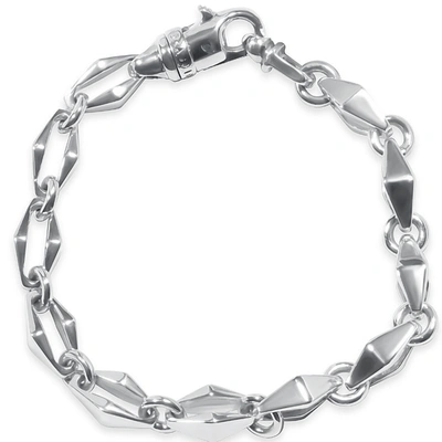 Pompeii3 Men's Link 14k Gold (51gram) Or Platinum (82gram) 8.5mm Bracelet 8.5" In Silver