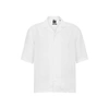 Hugo Boss Regular-fit Short-sleeved Shirt With Camp Collar In White