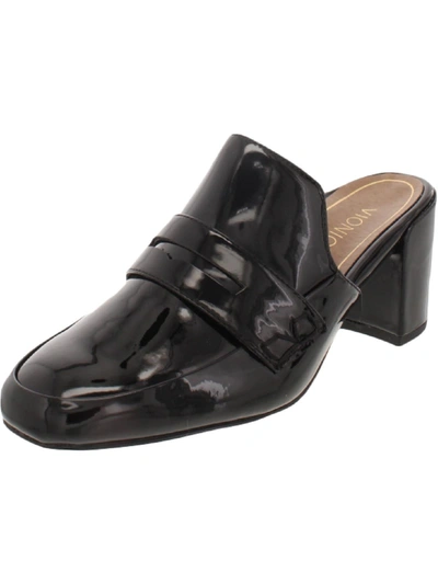 Vionic Annabel Womens Patent Leather Slides Mules In Multi