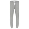 Hugo Boss Cotton-terry Tracksuit Bottoms With Stripe And Logo In Grey