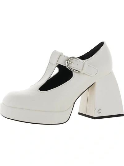 Circus By Sam Edelman Kay Womens Square Toe Mary Jane Heels In White