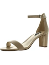 Nine West Pruce Womens Block Heel Dress Sandals In Beige