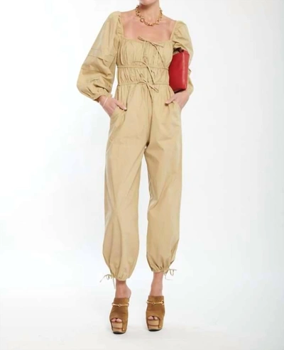 Ulla Johnson Amalie Jumpsuit In Dune In Brown