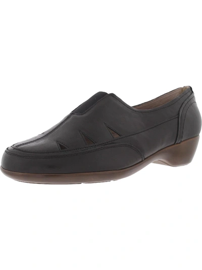Easy Spirit Daisie Womens Leather Slip-on Loafers In Black