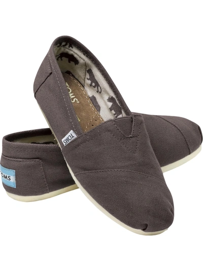 TOMS CLASSICS WOMENS CANVAS SLIP ON SLIP-ON SNEAKERS