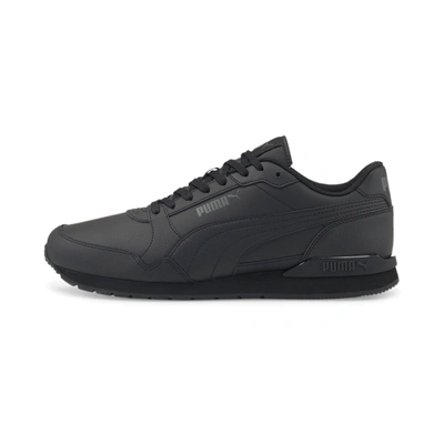 Puma St Runner V3 Sneaker In Black-shadow Gray