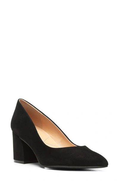 Nydj Solimar Block Heel Pointed Toe Pump In Black