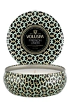 Voluspa French Linen Three-wick Tin Candle In French Linen