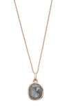 Monica Vinader Siren Semiprecious Stone Pendant Necklace (nordstrom Exclusive) In Labradorite
