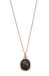 Monica Vinader Siren Semiprecious Stone Pendant Necklace (nordstrom Exclusive) In Black Onyx