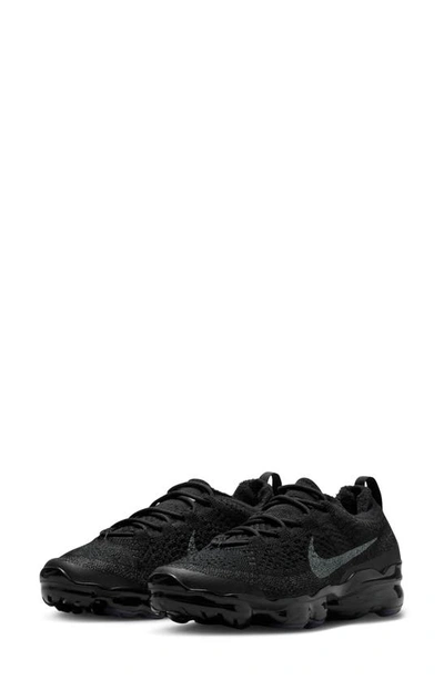 Nike Air Vapormax 2021 Flyknit "triple Black" Sneakers In Black/black/anthracite