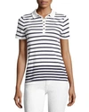 BURBERRY AUSA SHORT-SLEEVE STRIPED POLO,PROD200820314