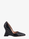 Bottega Veneta Comet Sculpted Wedge Pump In Black