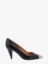 Isabel Marant Palda Black Pumps With Metallic Toe Cap In Black