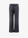 Balmain Jacquard Monogram Jeans In Black