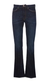 Dondup Mandy High-waist Bootcut Jeans In White