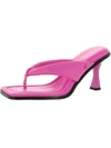 Circus By Sam Edelman Skeet Womens Faux Leather Flip Flop Thong Sandals In Pink