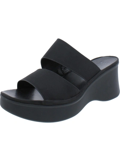 Naturalizer Genn-rally Womens Padded Insole Slide Sandals In Black