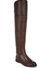 Franco Sarto Haleen Womens Leather Wide Calf Knee-high Boots In Multi