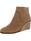 Lucky Brand Zanta Womens Nubuck Wedge Ankle Boots In Multi