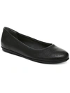 Zodiac Sonia Womens Leather Round Toe Ballet Flats In Black